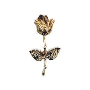 Gold Rose Lapel Pin